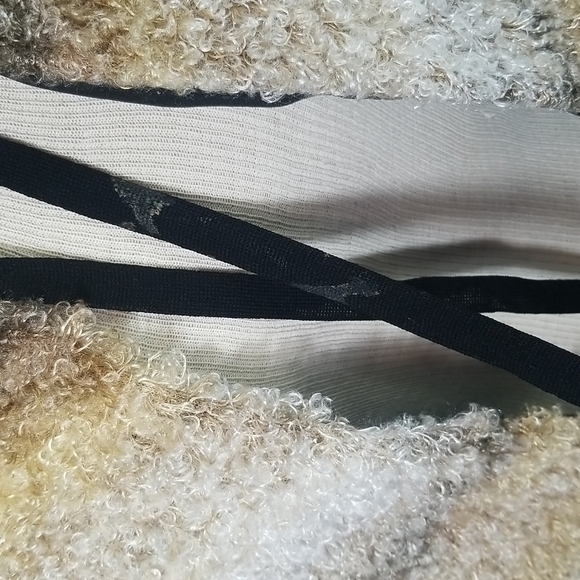 Exclusively Misook SZ XL Jacket Tan Grey Soft Fuzzy Lightweight 3/4 Sleeve FLAW - Picture 4 of 9